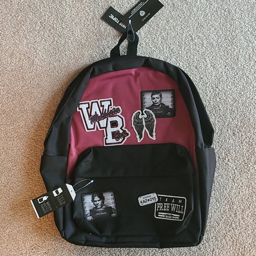 Supernatural Winchester Brothers Backpack NWT